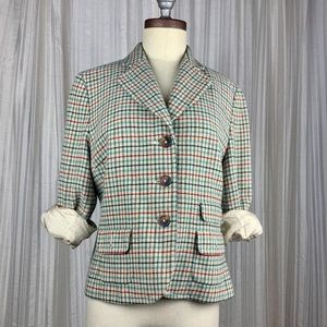 Christmas Plaid Blazer